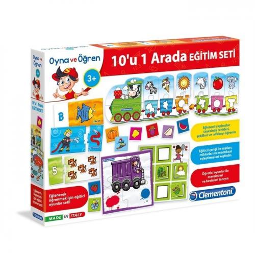 Clementoni Oyna ve Öğren Eğitim Seti 10'u 1 Arada 64807