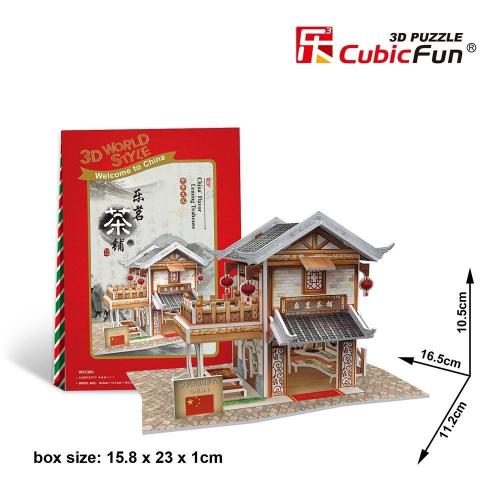 Cubic Fun 3D 46 Parça Puzzle Çin Çay Evi 3130H