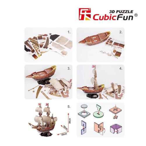 CubicFun 3D Puzzle May Flower Gemisi T4009H