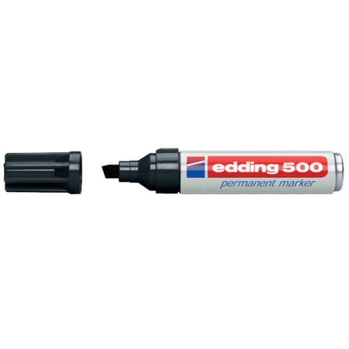 Edding Markör Permanent 2-7 MM Siyah Kesik Uçlu 500