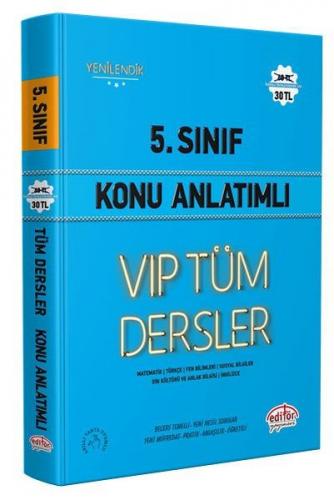 Editör 5. Sınıf VIP Tüm Dersler Konu Anlatımı Mavi Kitap