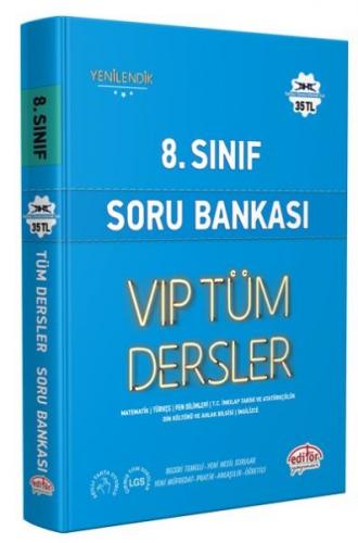 Editör 8. Sınıf VIP Tüm Dersler Soru Bankası Mavi Kitap