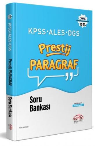 Editör KPSS-ALES-DGS Prestij Paragraf Soru Bankası