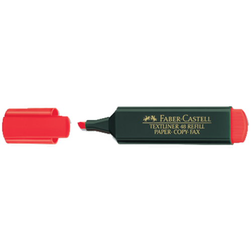 Faber-Castell Fosforlu Kalem Kırmızı 15 48 21