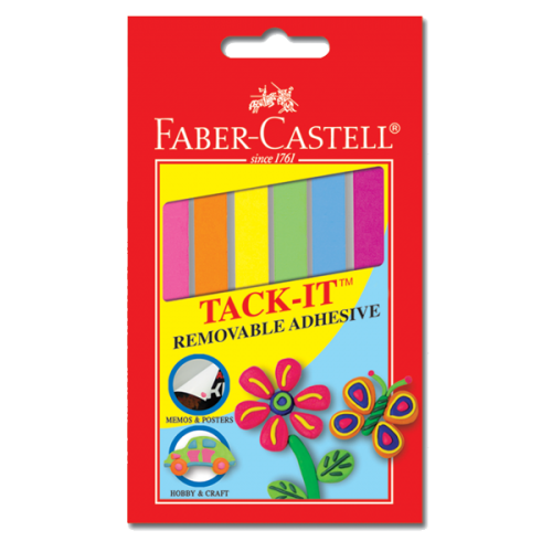 Faber-Castell Hamur Yapıştırıcı Tack-It Creative 50 GR Renkli 18 70 94