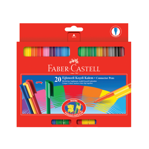 Faber-Castell Keçeli Boya Kalemi Eğlenceli 20 Renk 5068 112000