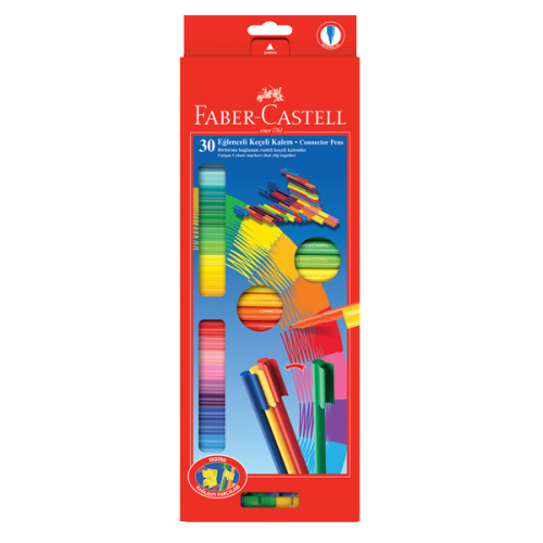 Faber-Castell Keçeli Boya Kalemi Eğlenceli 30 Renk 5068 112000