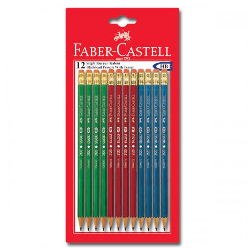 Faber-Castell Kurşun Kalem Silgili 12 Lİ 5501212000
