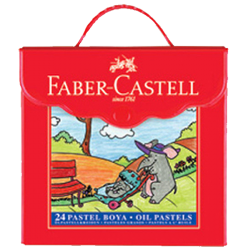 Faber-Castell Pastel Boya Çantalı Köşeli 24 Renk 5281 125125