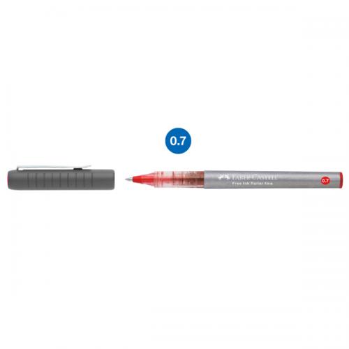 Faber-Castell Roller Kalem Free Ink 0.7 MM Kırmızı 34 81 21