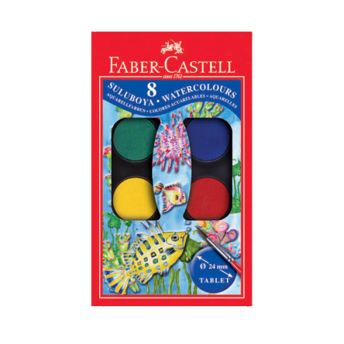 Faber-Castell Sulu Boya Küçük Boy 8 Renk 5292 125008