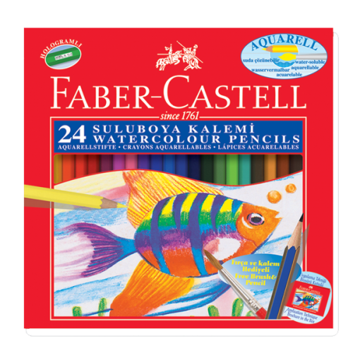 Faber-Castell Sulu Kuru Boya Karton Kutu 24 LÜ 5171 110624