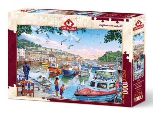 Art 1000 Parça Puzzle Limandaki Küçük Balıkçılar