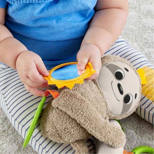Fisher Price Neşeli Tembel Hayvan - Bebek Arabası Oyuncağı GHL39