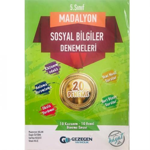 GEZEGEN 5.SINIF 20'Lİ MADALYON SOSYAL BİLGİLER DENEMELERİ