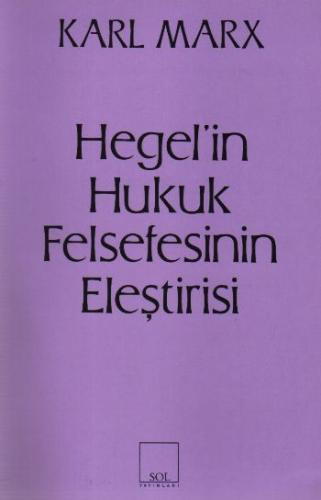 Hegelin Hukuk Felsefesinin Eleştirisi