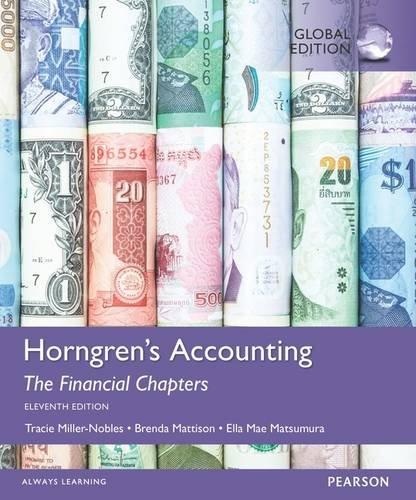 Horngrens Accounting The Financial Chapters and Horngrens Accounting The Managerial Chapters