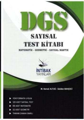 İntibak DGS Sayısal Test Kitabı