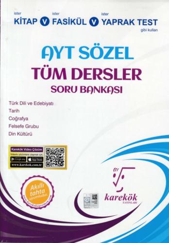 Karekök AYT Sözel Tüm Dersler Soru Bankası (Yeni)