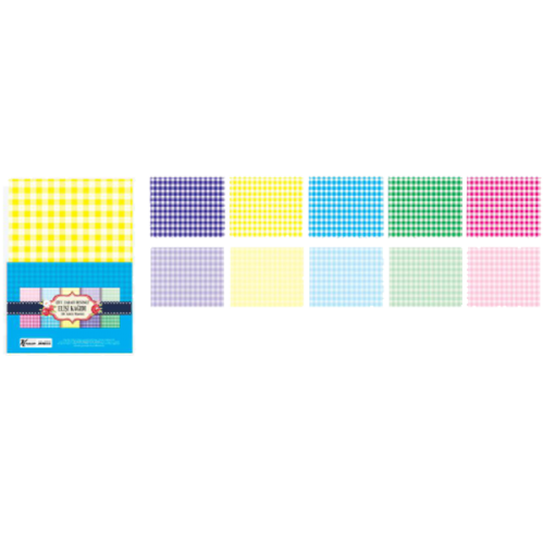 Keskin Color Elişi Kağıdı Çift Taraflı 10 LU Ekose 180706-99