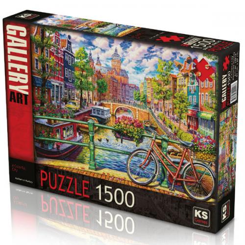 Ks Games Puzzle 1500 Parça A Colorful City 22018