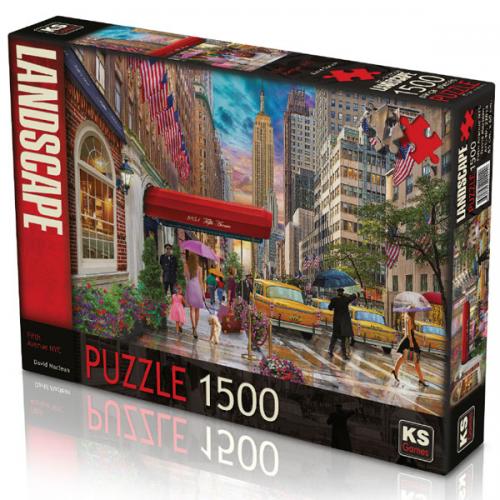 Ks Games Puzzle 1500 Parça Fifty Avenue Nyc22014