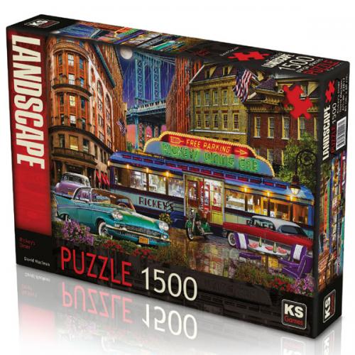 Ks Games Puzzle 1500 Parça Rickeys Diner 22017