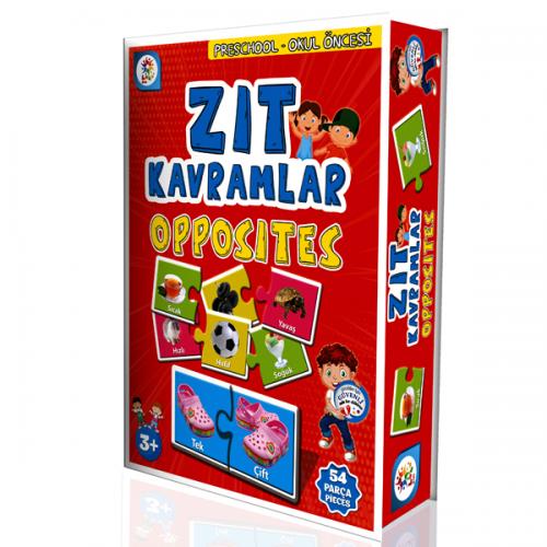 Laço Kids Puzzle 54 Parça Zıt Anlamlı Kavramlar LCEGT008