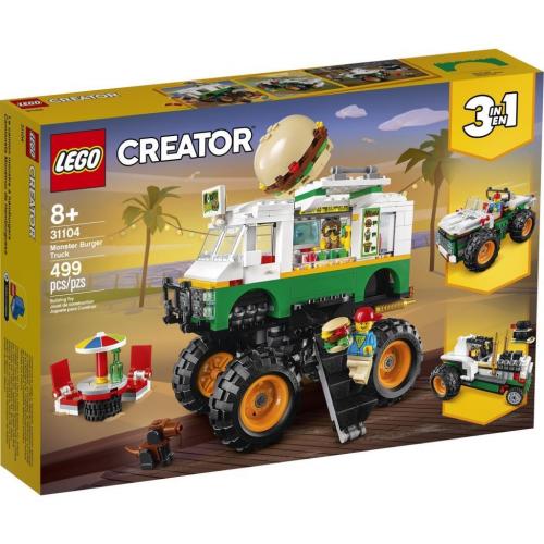 LEGO Creator 3'ü 1 arada Canavar Hamburger Kamyonu 31104