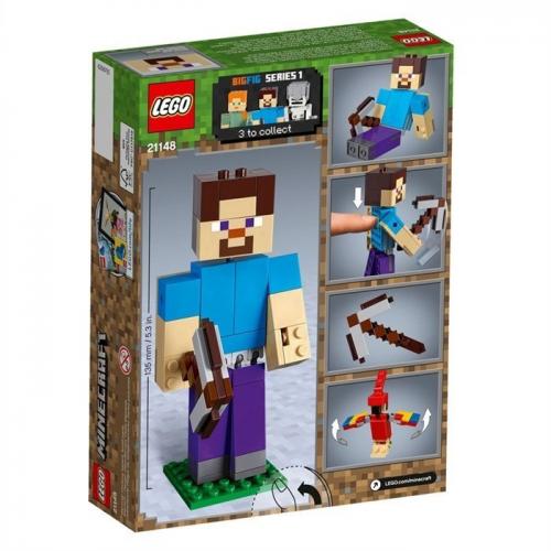 Lego Minecraft Steve W Parrot 21148