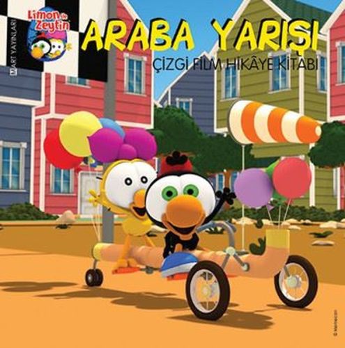 Limon ile Zeytin - Araba Yarışı Çizgi Film Hikaye Kitabı