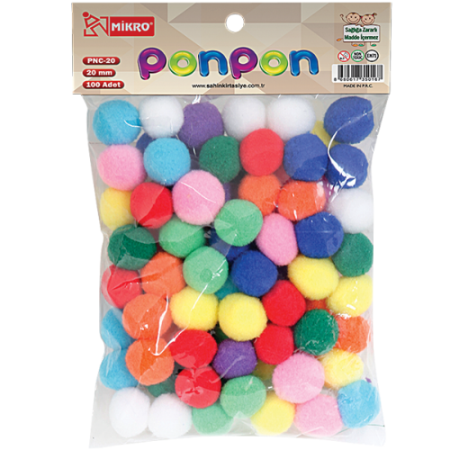MİKRO PON PON 20 MM100 LÜ
