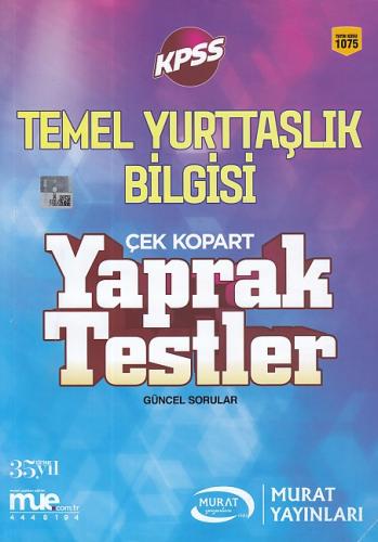 Murat KPSS Temel Yurttaşlık Bilgisi Çek Kopart Yaprak Testler