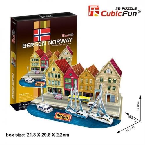 Neco 3D Puzzle Bergen İskelesi-Norveç