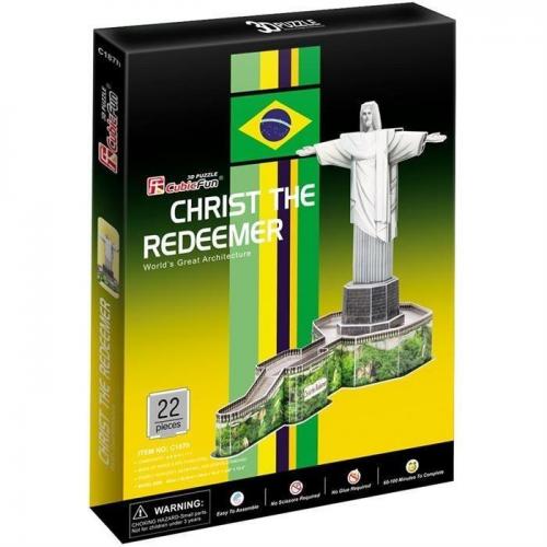 Neco 3D Puzzle Kurtarıcı İsa Heykeli-Brezilya