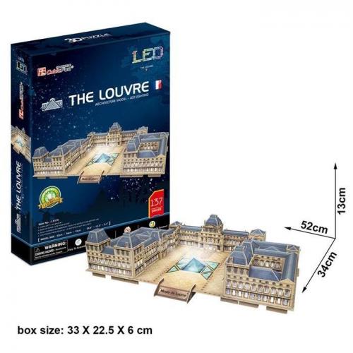 Neco 3D Puzzle Louvre Müzesi-Fransa (Led Işık)