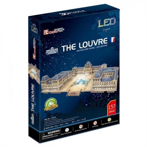 Neco 3D Puzzle Louvre Müzesi-Fransa (Led Işık)
