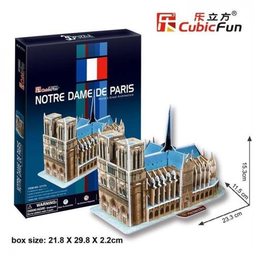 Neco 3D Puzzle Notre Dame Kilisesi-Fransa