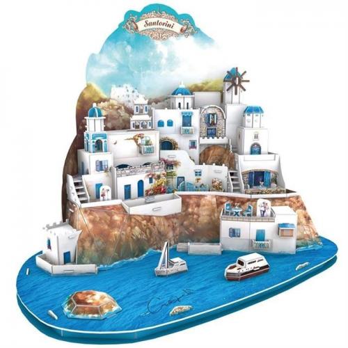 Neco 3D Puzzle Santorini Adası-Yunanistan
