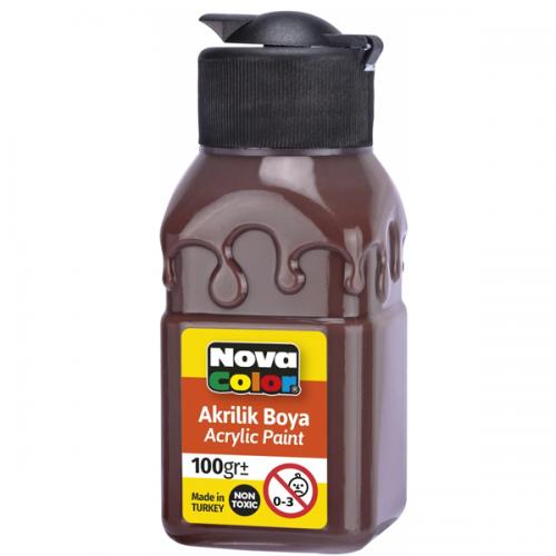NOVACOLOR AKRİLİK BOYA 100 GR KAHVE