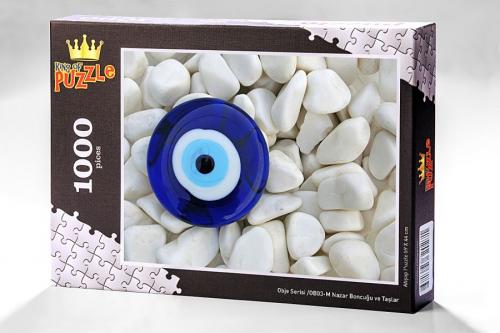 Obje Serisi - Nazar Boncuğu ve Taşlar (1000 Parça Puzzle) OB03-M