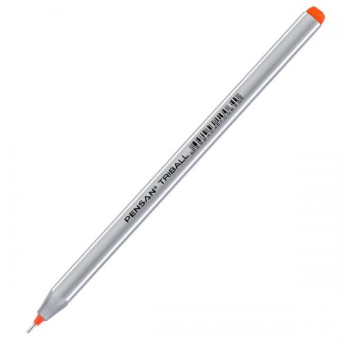Pensan Tükenmez Kalem Triball 1.0 MM Bilye Uç Oranj 12 Lİ