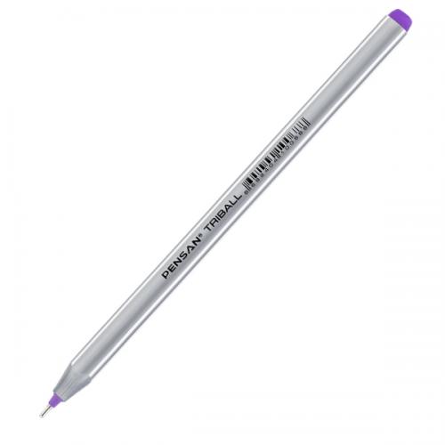 Pensan Tükenmez Kalem Triball 1.0 MM Bilye Uç Vıolet 12 Lİ 1003