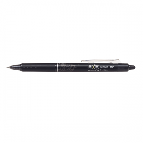 Pilot Tükenmez Kalem Frixion Clicker Bilye Uç Silinebilir 0.7 MM Siyah BLRT-FR7-B