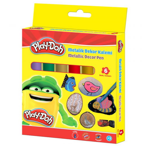 Play-Doh Keçeli Boya Kalemi Metalik 6 Renk PLAY-KE016