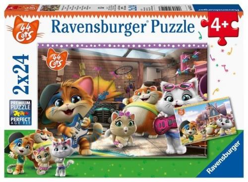 Ravensburger 2 x 24 Parça Puzzle Buffycats 50123