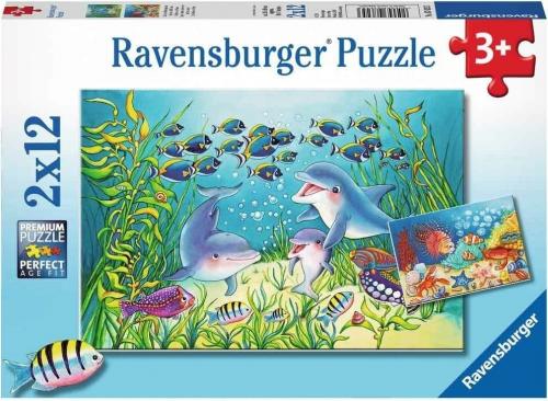 Ravensburger 2x12 Parça Puzzle Sea Bed 76253