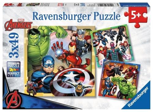 Ravensburger 3x49 Parça Puzzle Avengers 80618