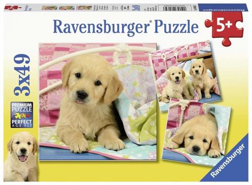 Ravensburger 3x49 Parça Puzzle Puppies 80656