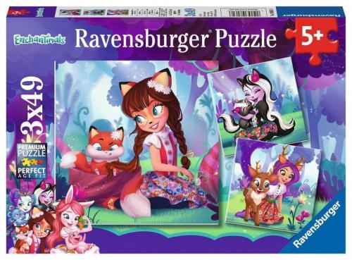 Ravensburger 3x49 Parça Puzzle Walt Disney Enchantimals 80618